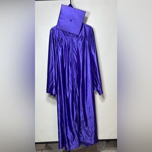 Purple graduation gown